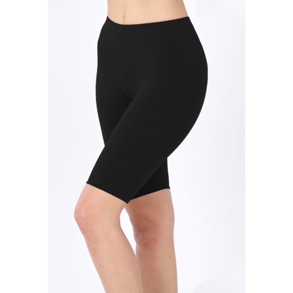Black biker shorts